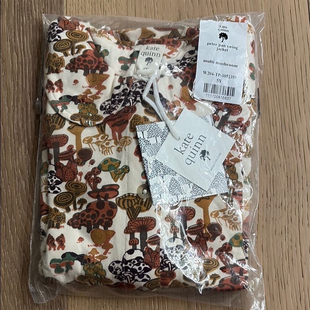 NWT multi mushroom swing jacket 5Y